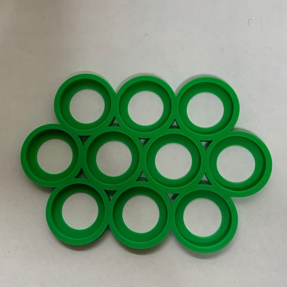 25mm Green Cloud Movement Trays for 10 units - Picture 1 of 9